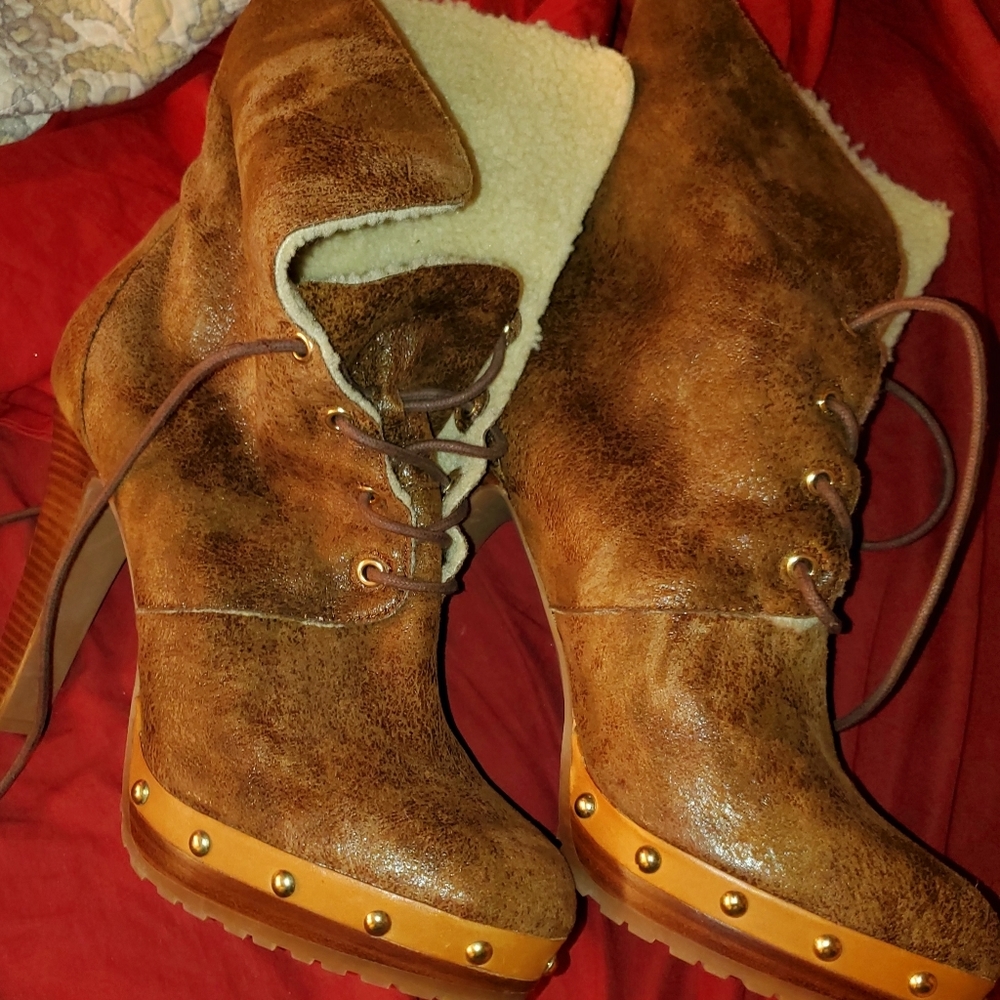Platform booties